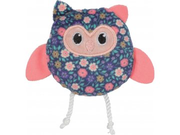 Hračka kočka ETHICAT FLORAL sova catnip Zolux