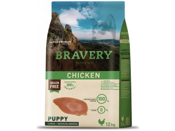 Bravery dog PUPPY large/medium CHICKEN