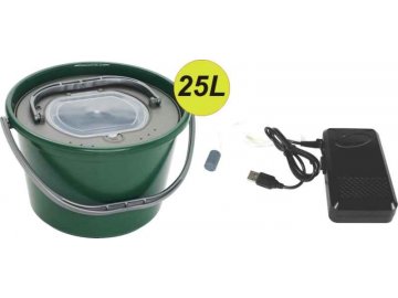 Vzduchovací motorek AA /USB + Řízkovnice 25L