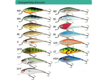 Salmo rybářské woblery executor IEX 7SR