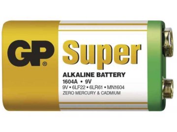 Baterie GP SUPER - Alkalická 9V - 1ks