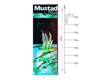 T90-6, Mikrokiller Rig Mustad, montáž 6 háčikov