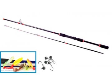 SPORTS Spinning set 1+10 (prut 1,8m+ 5ks relax nástrah+jigy)
