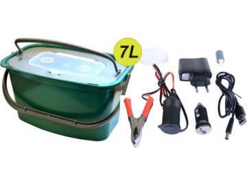 Vzduchovací motorek AA/USB/230V + Řízkovnice 7L