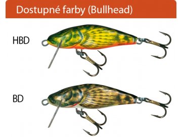 Salmo rybářské woblery BULLHEAD BD6S