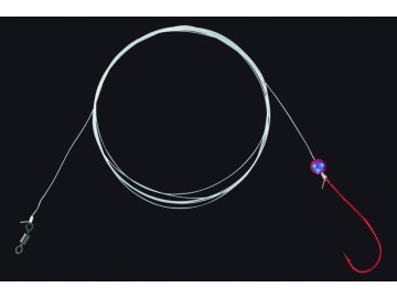 862BR-2, Slow Death Rig, Fluorocarbon 3ks, Mustad (Variant 862GL, barva gold)