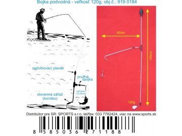 Podvodní bójka 120g / 105cm / 42cm