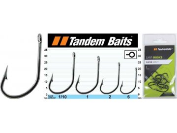 Rybářské háčky kaprové Super Heavy - Tandem Baits