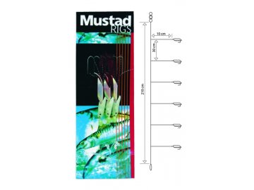 T81-4, Fishskin Bi-Color, Mustad, 6háčikov Mustad