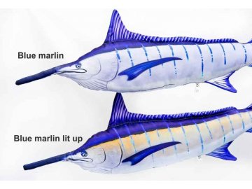 Dekorační polštář - Blue marlin 118cm