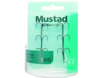 TR58NP-BN-8, trojháčik, 6ks, Mustad (Variant veľ. 2, barva black nickel)