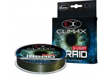 Pletená šňůra Climax iBraid U-Light zelená oliva 135m
