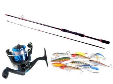 SPORTS Spinning set vobl 25ks + prut 1,8m/30g + nav30 + silon