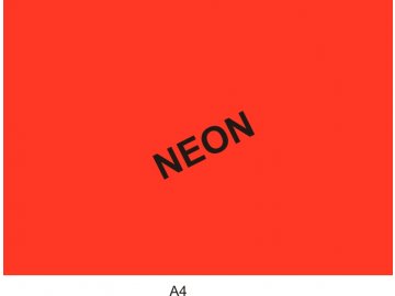 Reklamní tabulka A4 neon.červená 1 bal.(1bal=50ks)