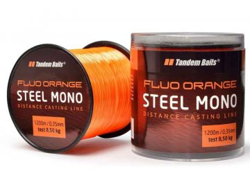 Silon Steel Mono Fluo orange Tandem Baits