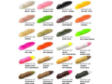 Dipované umělé nástrahy FishUP Pupa 38mm / 8ks (Variant Barva: Coffee Milk / Earthworm)