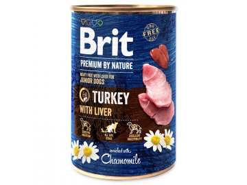 Konzerva Brit Premium by Nature Turkey & Liver 400 g