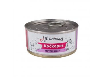 All Animals kočkopes steak z hovězí svaloviny 100g