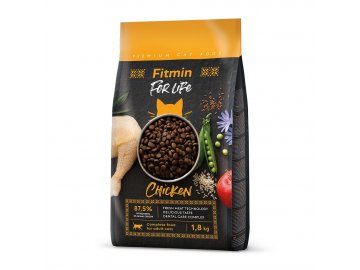 new fitmin cat for life adult chicken 1 8 kg h L