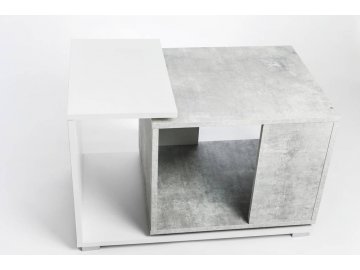 Stolek pod terárium nebo akvárium DUO šedo-bílý