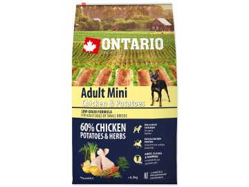 Krmivo Ontario Adult Mini Chicken & Potatoes