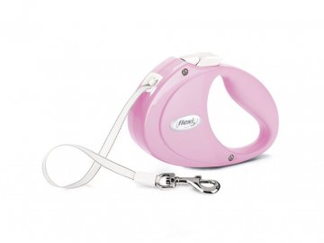 26259 3 voditko flexi puppy s pasek 2 m 12 kg ruzova