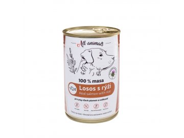 All Animals DOG losos mletý s rýží 400g