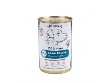 All Animals DOG losos kousky 400g