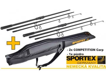Akce Sportex 2x Competition carp NT 3díl + obal na pruty Spo