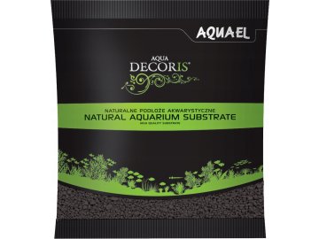 Aquael Aqua Decoris Black 2-3 mm 1 kg, černý šterk