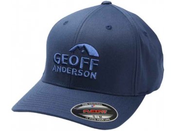 Kšiltovka Geoff Anderson Flexfit NU modrá 3D bílé logo
