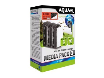 Aquael FZN Mini carbon Media pack - náhradní molitan pro filtr VERSAMAX FZN, 3ks