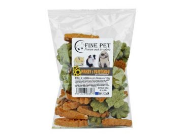 FINE PET Mrkev+Vojtěška pro hlodavce 120g