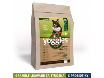 2kg jehneci a bila ryba granule lisovane za studena s probiotiky yoggies (1)