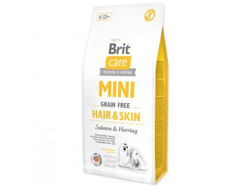 BRIT Care Dog Mini Grain Free Hair & Skin 7kg  + Dáreček k objednávce