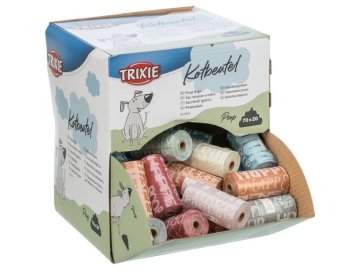 Box se 70 rolemi barevných WC sáčků M