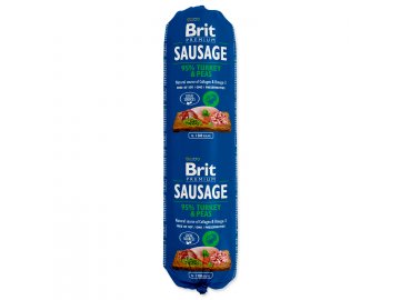 Salám BRIT Premium Dog Krocan a hrášek 800g