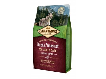 Carnilove Cat Duck&Pheasant Adult Hairball Contr 2kg