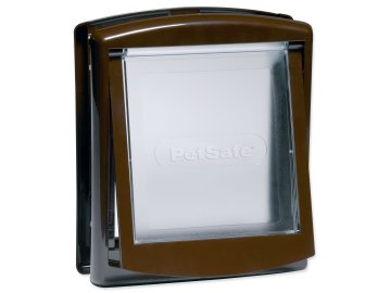 Dvířka PetSafe plastová s transparentním flapem bílá, výřez 18,5x15,8cm