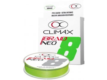 Přívlačová šňůra Climax iBraid NEO fluo -chartreuse 135m