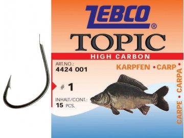 háčik zebco topic carp # 2/0 - cena za balenie 15ks (Variant 44 4424010 - háčik zebco topic carp # 10 - cena za balenie 15ks)