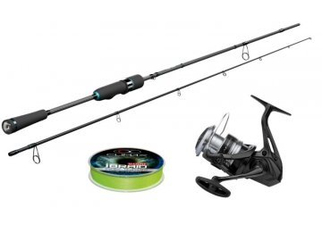 Set:Sportex Nova Twitch RS-2 2,15m/10g+Shimano AEROBBC3+Climax braid