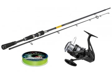 Set:Sportex Black Pearl GT-3 ULT 2,1m/2-8g+Shimano AEROBBC3+Climax bra