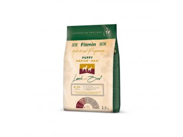 fitmin dog medium maxi puppy lamb beef 2 5 kg h L