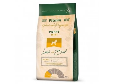 Fitmin dog mini puppy lamb beef 12 kg