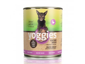 2773 800g yoggies konzerva kachni maso s hruskou a jahlami