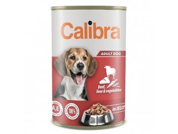 Calibra Dog konzerva Beef, Liver & Vegetable in Jelly 1240g EXPIRACE 1/2024