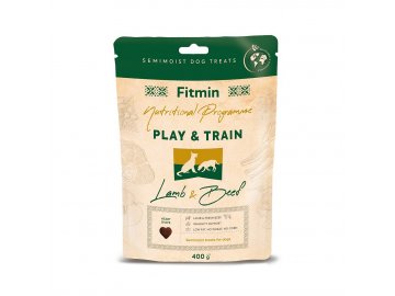 fitmin dog np play and train lamb beef 400 g h L