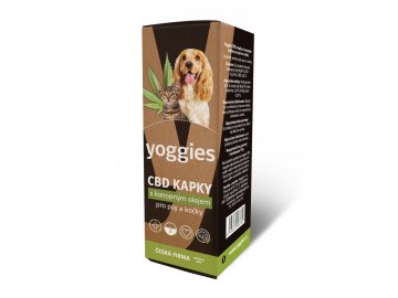 yoggies cbd olej kapky 3 2 pro psy a kocky 10ml