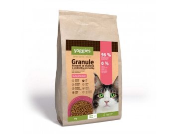5kg yoggies granule pro kocky s kurecim masem lisovane za studena s probiotiky